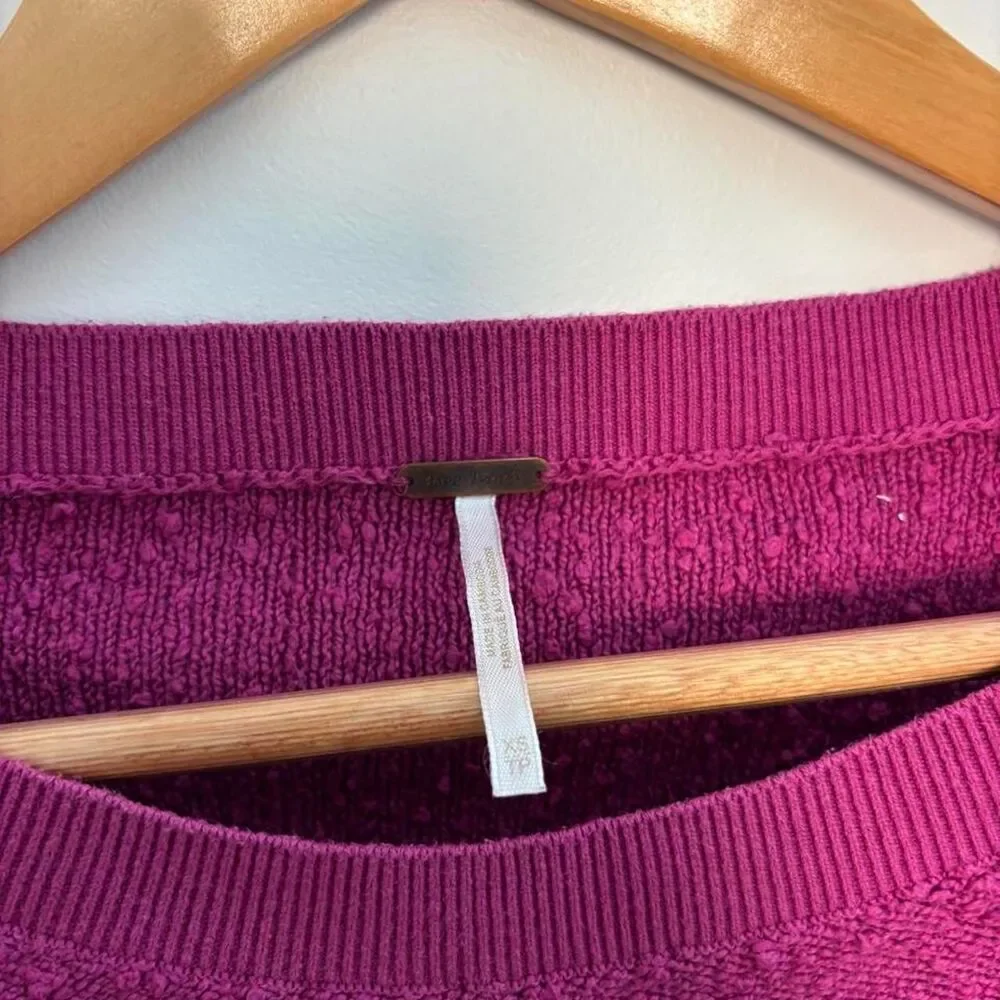 Free-people Women's Purple and Pink Jumper